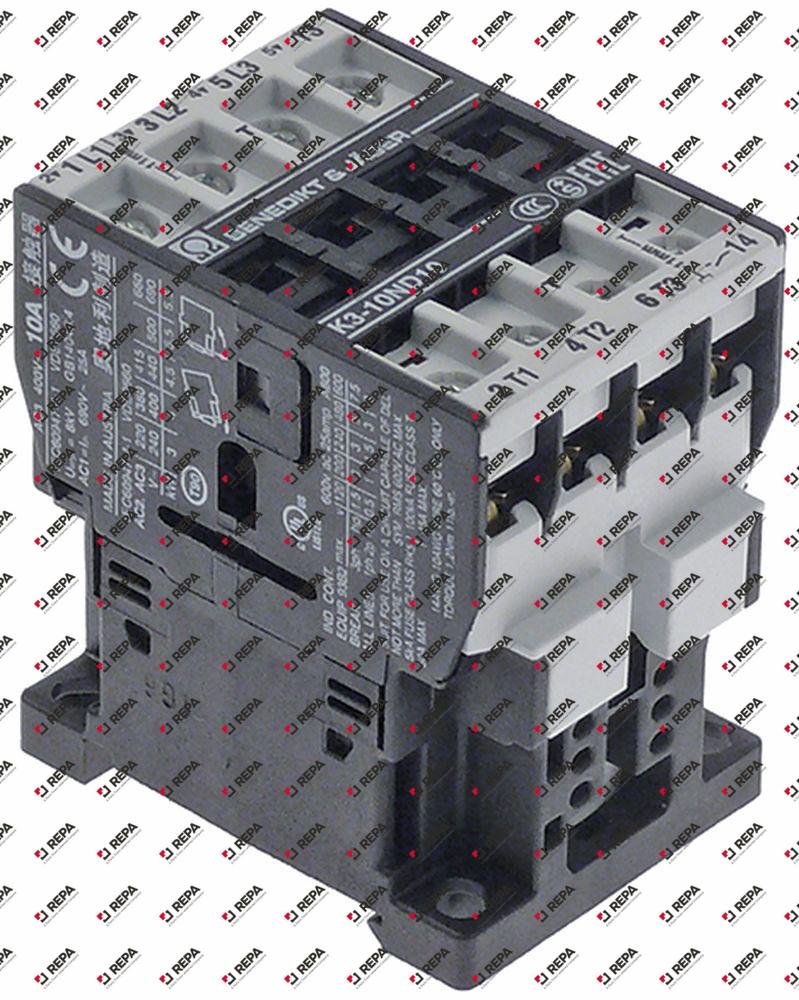 Relais AC1 25A 230VAC hoofdcontact 3NO