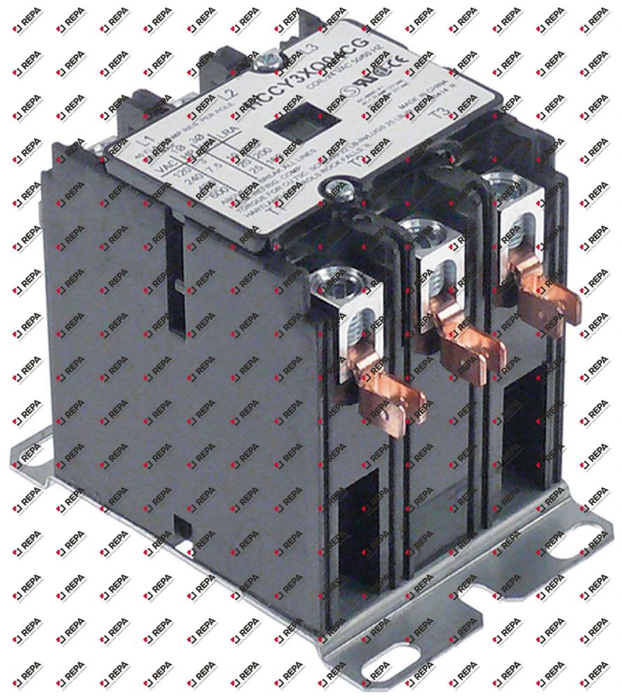 Relais AC1 50A 24VAC 40A/10HP