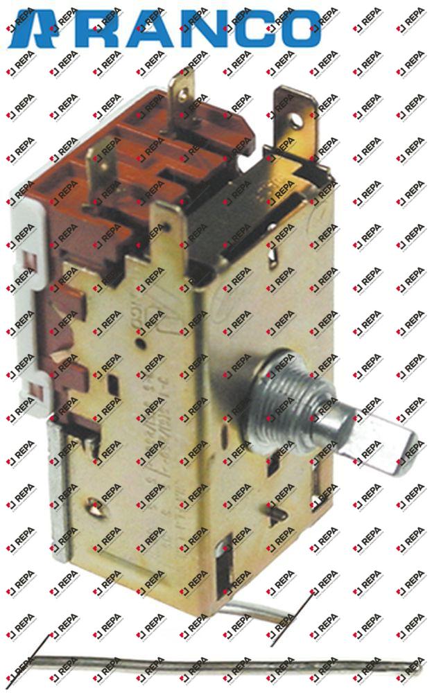 Thermostat temperature range -12 up to +4°C