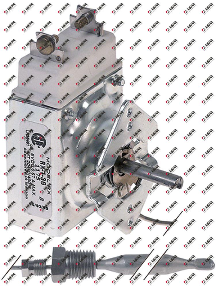 thermostat t.max. 204°C