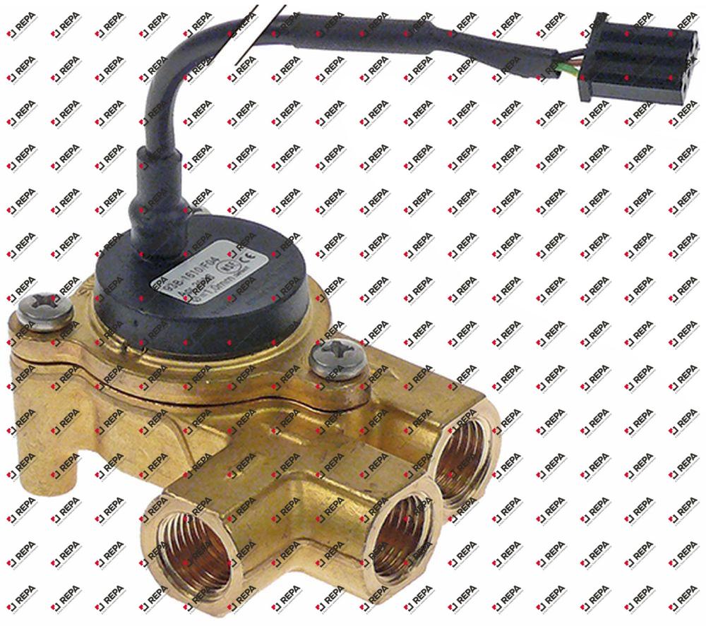flow meter thread 1/4" brass with piggyback