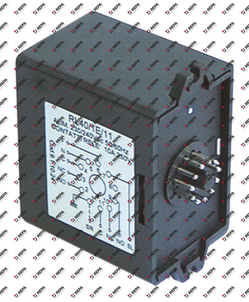 ρελέ στάθμης 230V σύνδεσμος σύνδεση plug-in, στρογγυλό βύσμα 11 πόλων