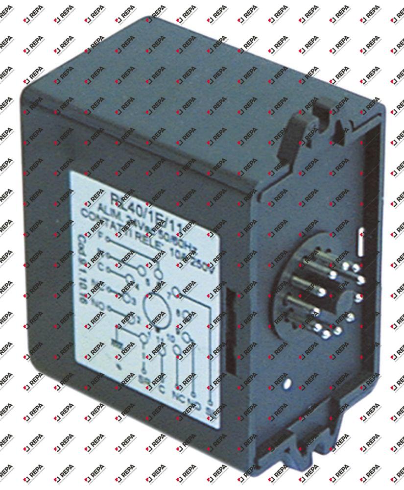 ρελέ στάθμης 24V τύπος RL40/1E/11  11-πόλοι 10A τάση AC  50/60 Hz