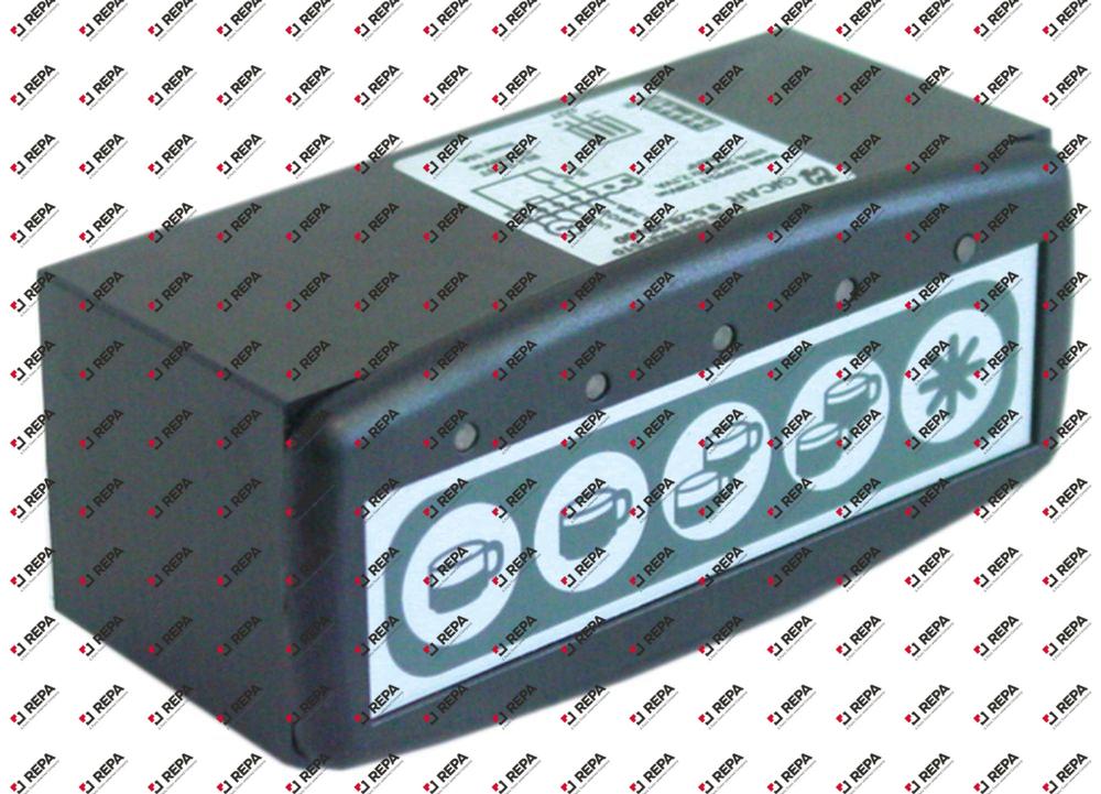 πληκτρολόγιο Μ 117mm W 45mm μαύρο κουμπιά 5 μηχανή εσπρέσο τύπος 1d5e GR NKP S10
