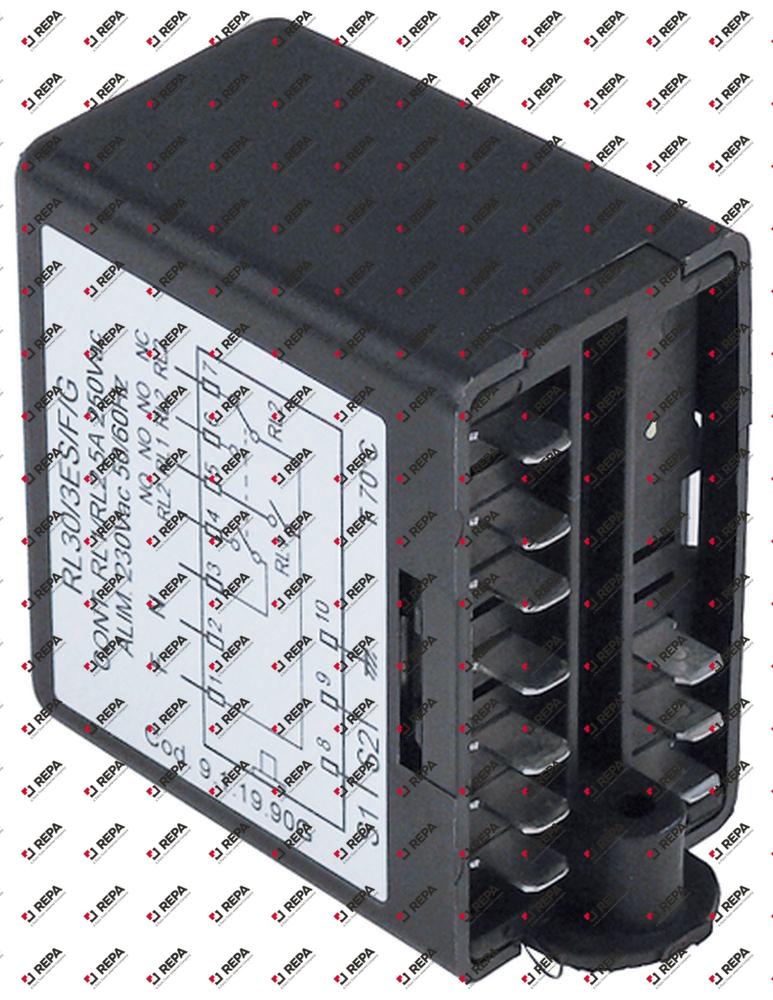 level relay 230V connection F6.3 type RL30/3ES/F/G