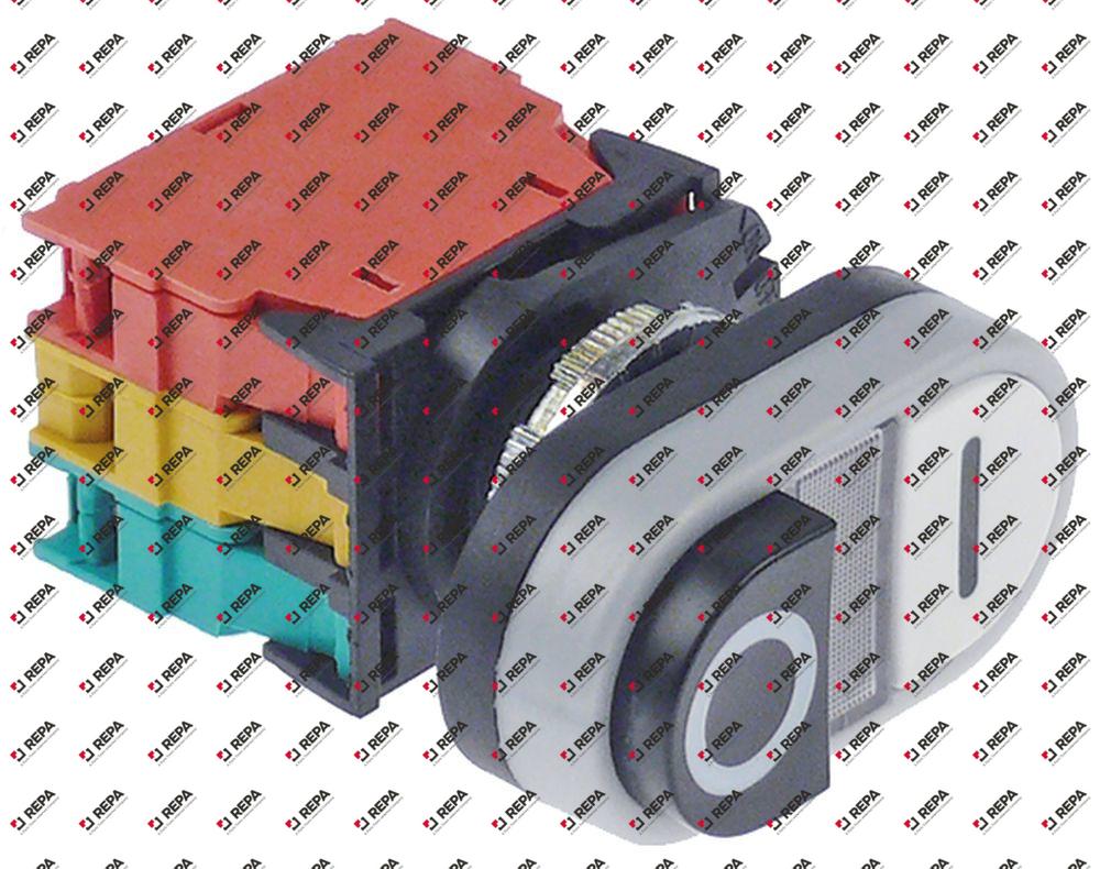 Drucktaster Einbaumaß ø22mm schwarz/weiß