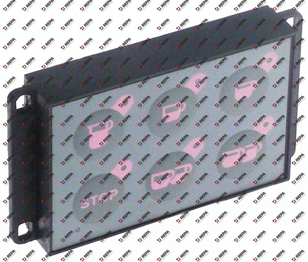 πληκτρολόγιο Μ 85mm W 57mm γκρι/ροζ κουμπιά 6