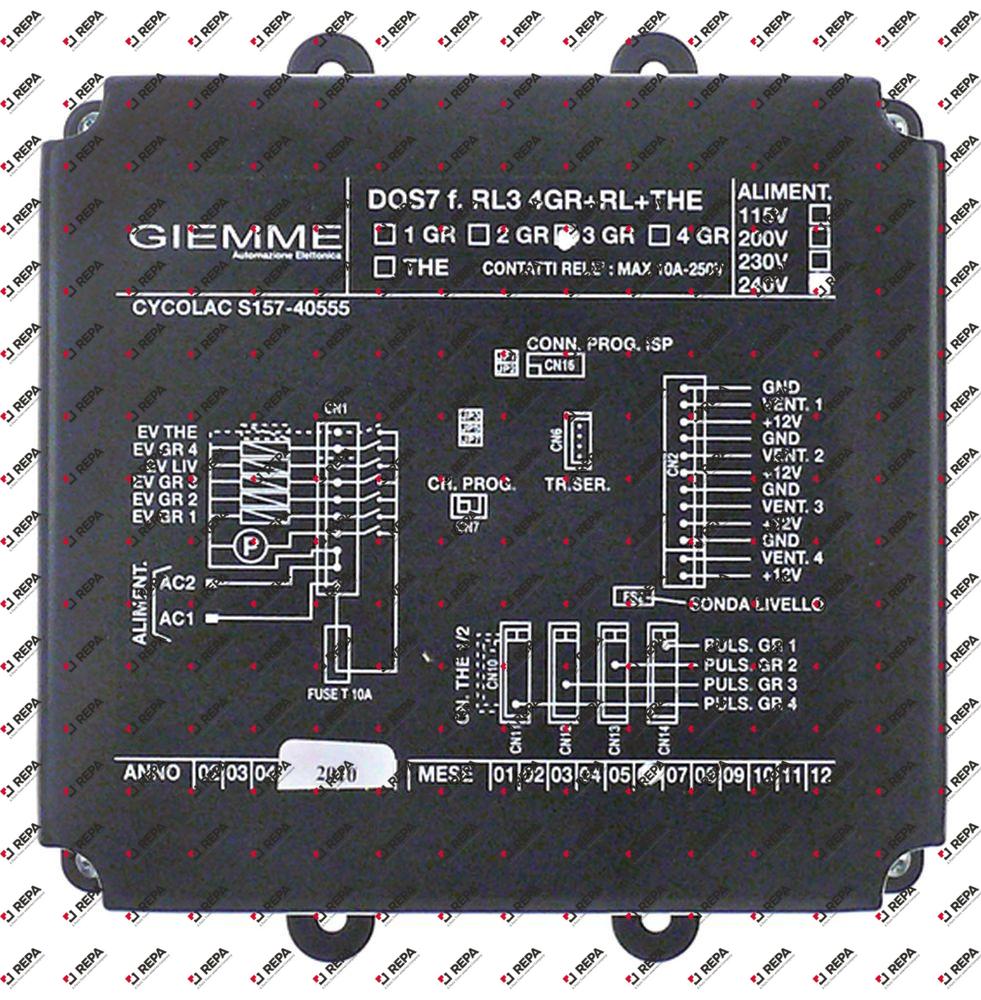 κεντρική μονάδα 230V τύπος DOS7 RL3 4GR+RL+THE  τάση AC  50/60 Hz