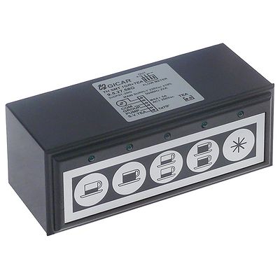 πληκτρολόγιο 230V μαύρο/ασημί κουμπιά 5 τύπος TH SMT 1GR+TEA