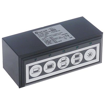 πληκτρολόγιο Μ 117mm W 45mm 230V μαύρο/ασημί κουμπιά 5 τύπος TH SMT 1GR+RL  φωτισμός LED