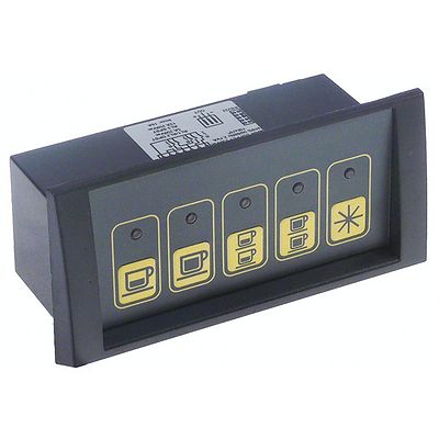 πληκτρολόγιο Μ 132mm W 64mm 230V μαύρο/κίτρινο κουμπιά 5 τύπος 1d5e GRCZ NKP S10 no c/m