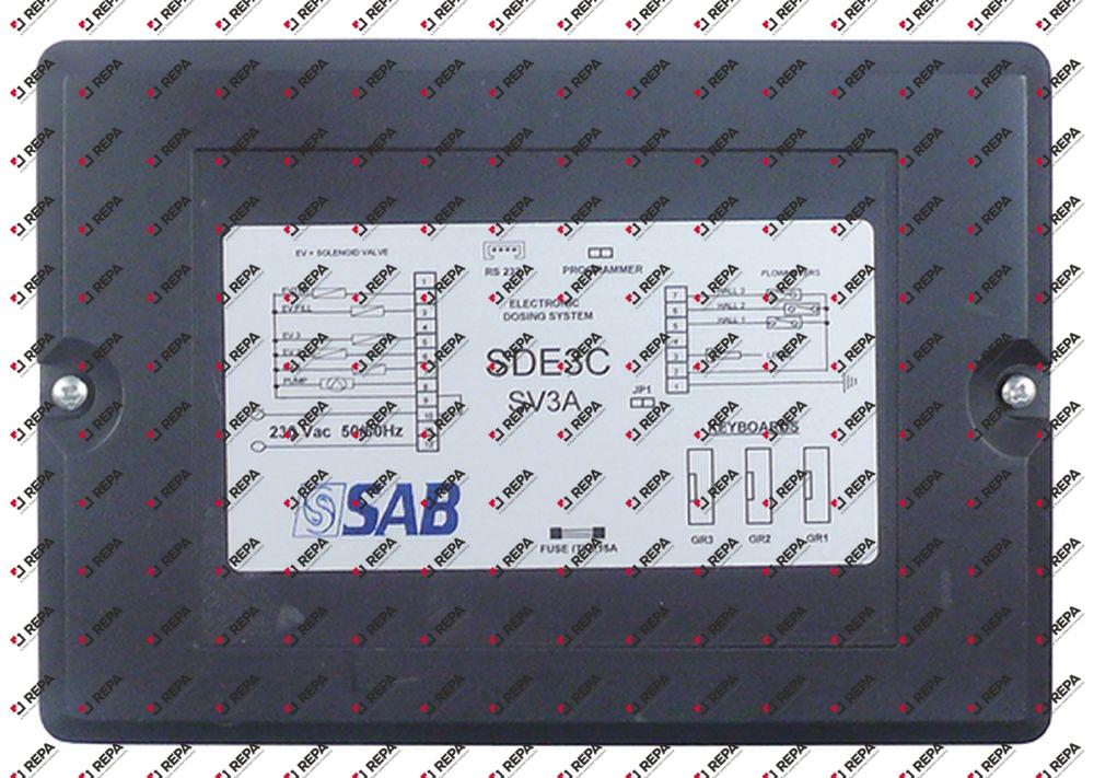 central unit 230V voltage 50/60 3 groups
