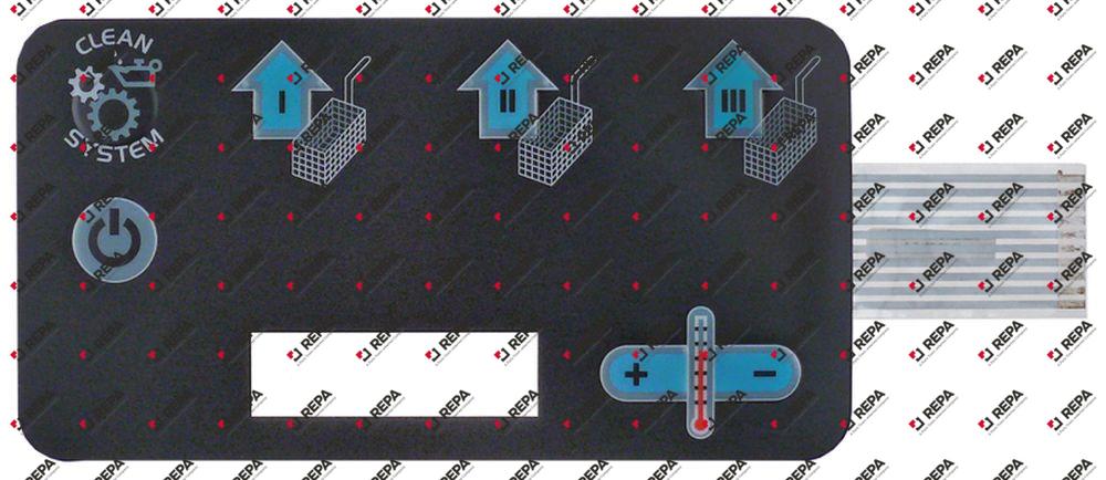 membrane keypad buttons 7 L 150mm W 80mm