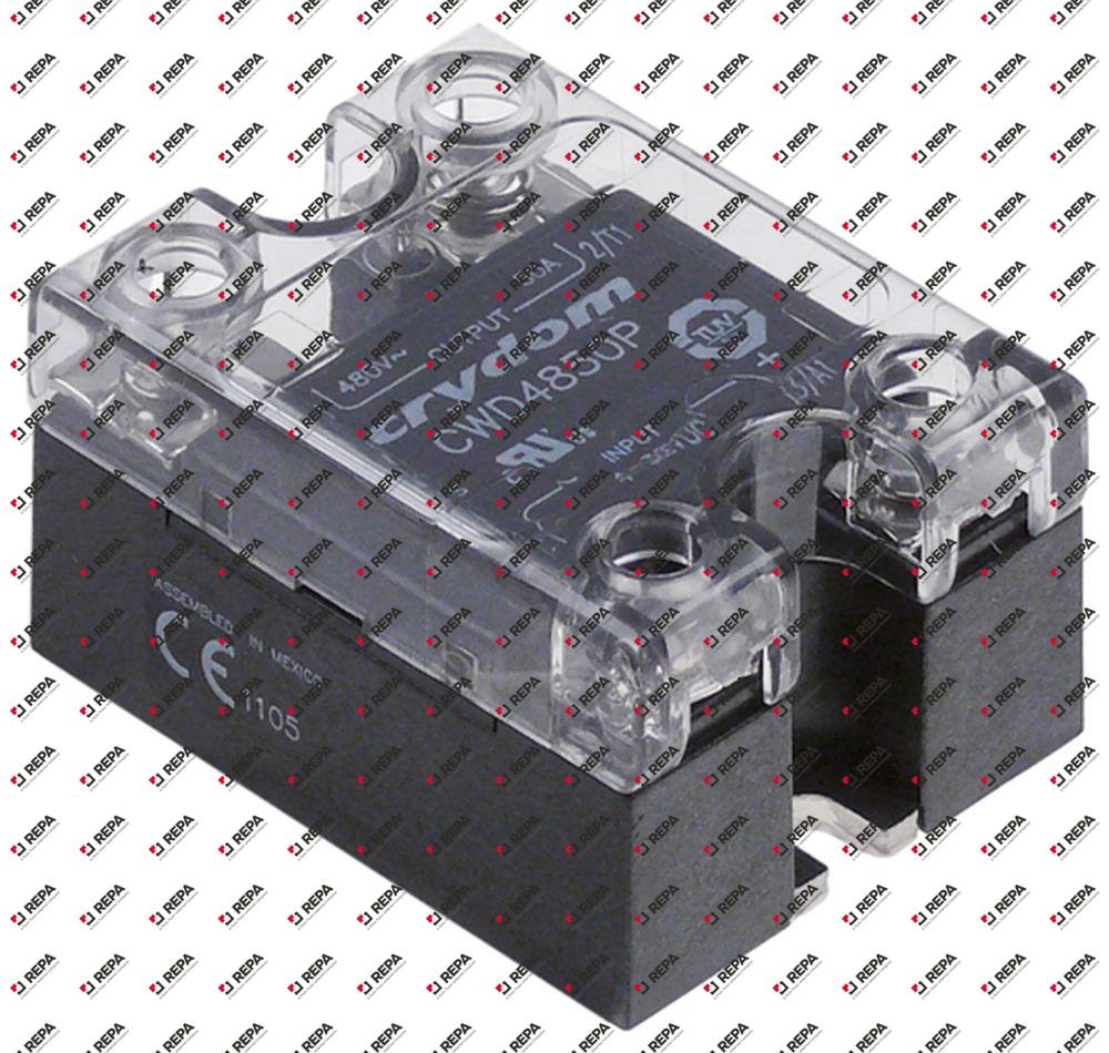 Aansluitblok solidstate relais fasen 1 50A 480V
