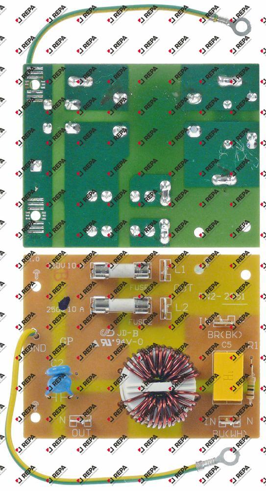 netfilter voor magnetron type GMW1030 250V 50/60Hz