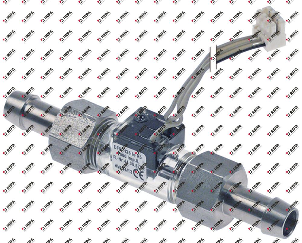 flow sensor inlet ø 10mm outlet ø 10mm L 104mm