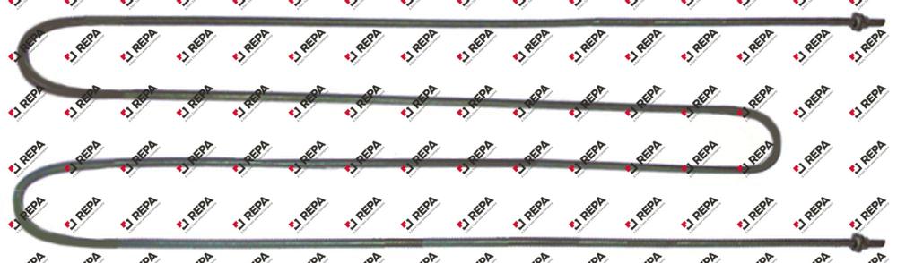 Heating element 1500W 230V L 646mm 2 hole fixing