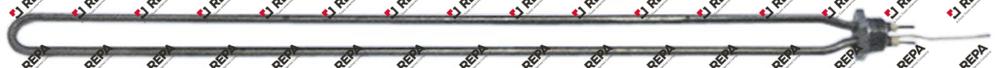 Heating element 450W 230V L 497mm W1 8mm W2 14mm