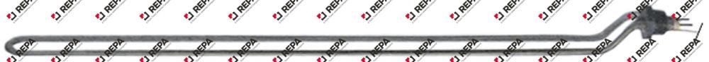 Heating element 600W 400V L 490mm L1 15mm L2 25mm