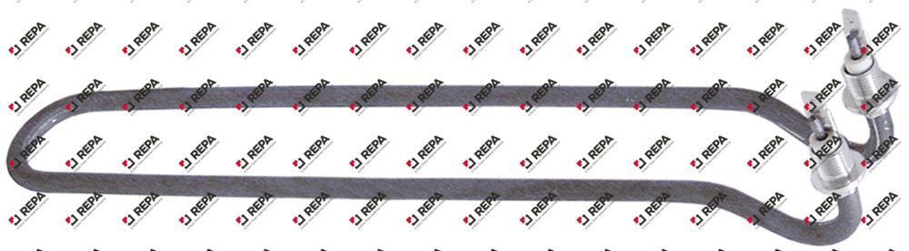 Résistance 800W 230V L 317mm fixation à 2 trous