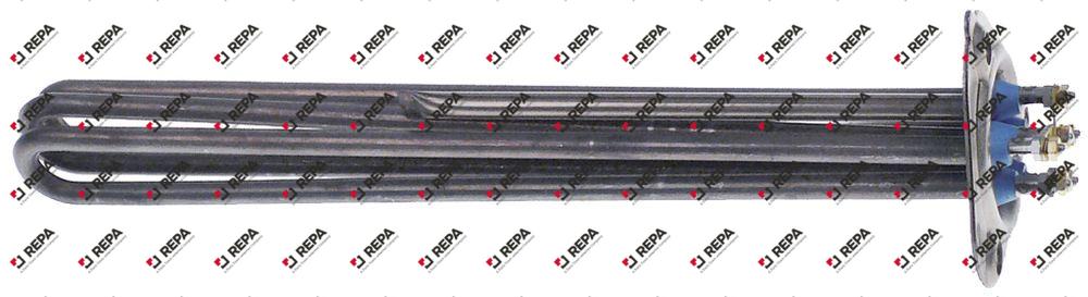 Heizkörper 9500 W 230 V L 337 mm 3-Lochflansch