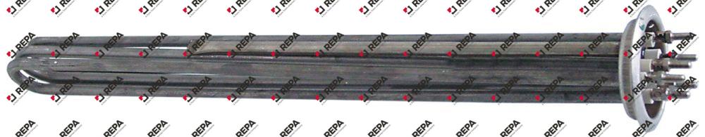 Heizkörper 12000 W 230 V L 470 mm Rundflansch