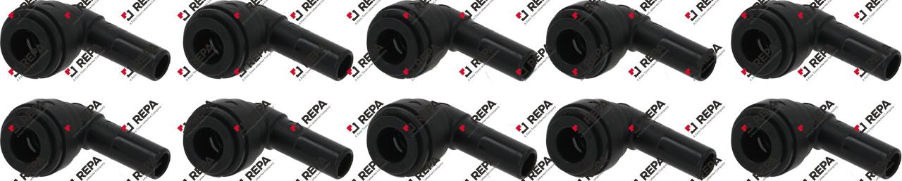8mm -8mm Einsteck-Winkelverbinder 10 Stück