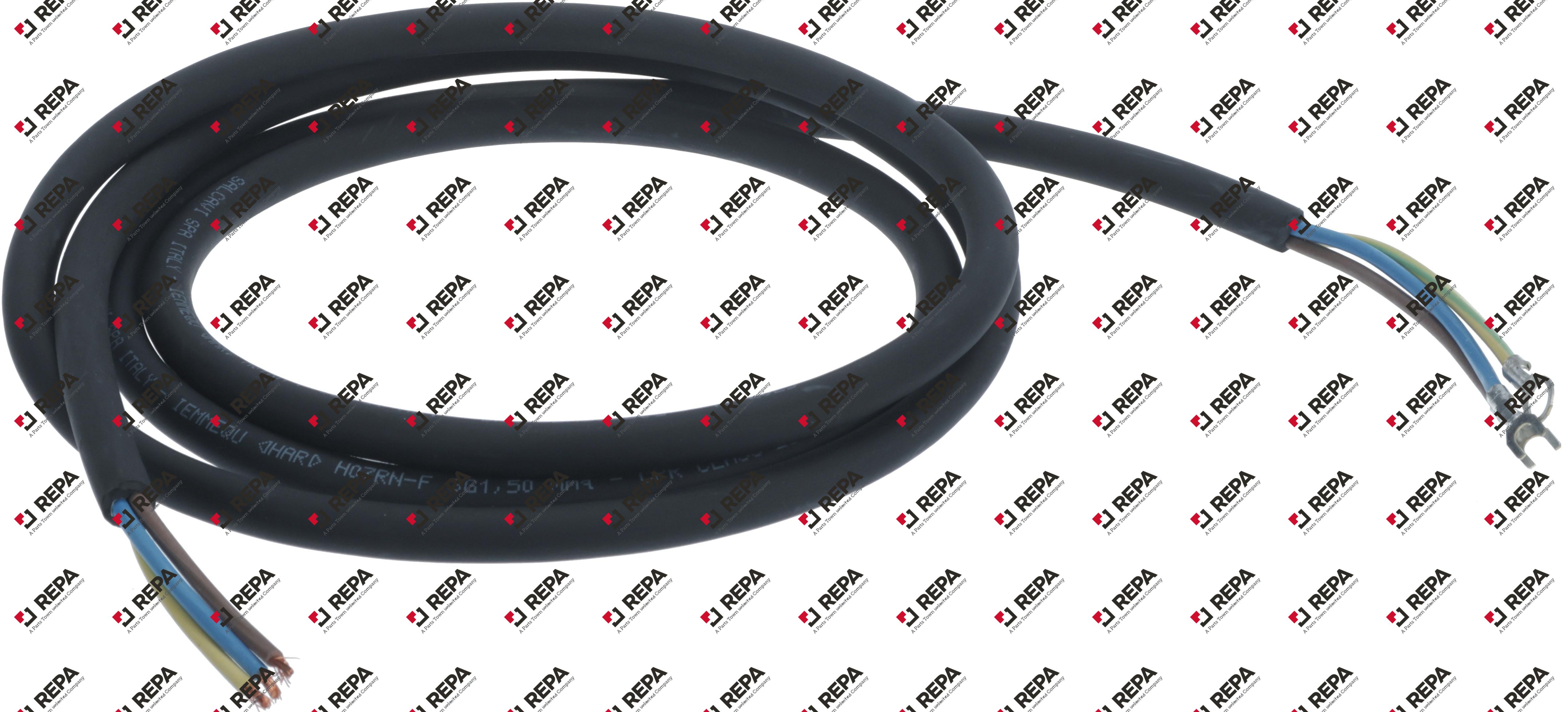 H07RN-F 3X1.5 BLACK POWER CABLE 2MT