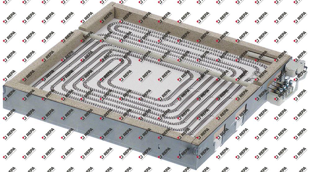 radiation heater L 300mm W 300mm 3500W 240V