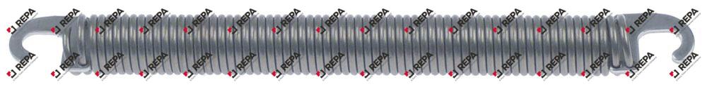 muelle de tracción ø 13mm longitud total 144,5mm