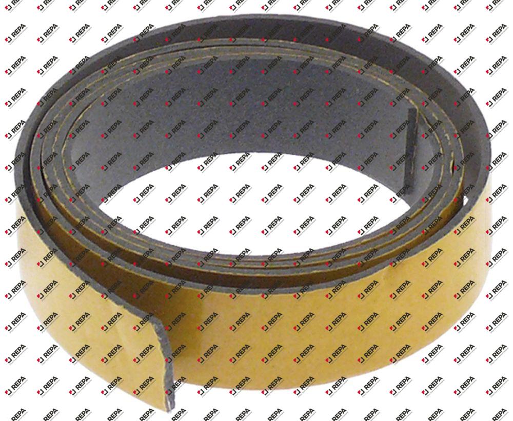 Moosgummidichtung B 20 mm Stärke 1,5 mm VPE 1m
