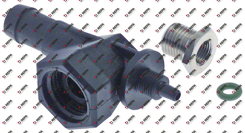 T-Stück Anschluss 1/4" AG - 1/2" IG