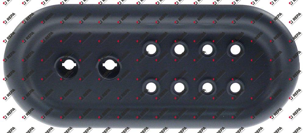 Schalterblende Spülmaschine L 312mm B 132mm grau