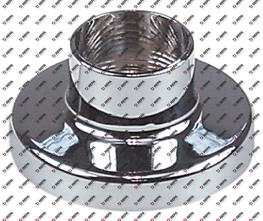 Rosette verchromt Anschluss 26x19G