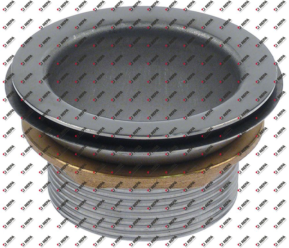Drain fitting size 2" ED ø 80mm stainless steel
