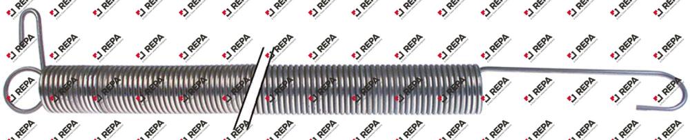 Muelle de tracción ø 38,8 mm longitud total 663 mm