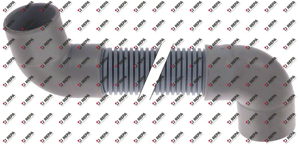 Ablaufschlauch DN24 L 500mm gebogen ø innen 29mm