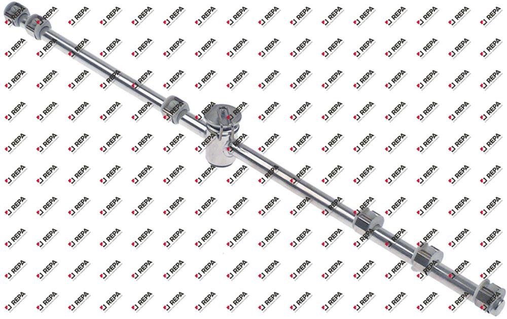 Nachspülarm L 495mm EP oben/unten Düsen 6