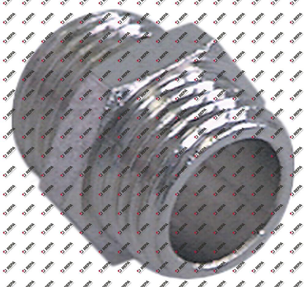 Mamelon filetage 1/2" - 3/4" laiton nickelé Q 1pc
