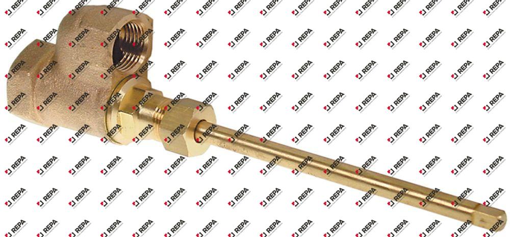 Auslaufhahn L 175mm Gewinde 1/2" IG - 3/4" IG