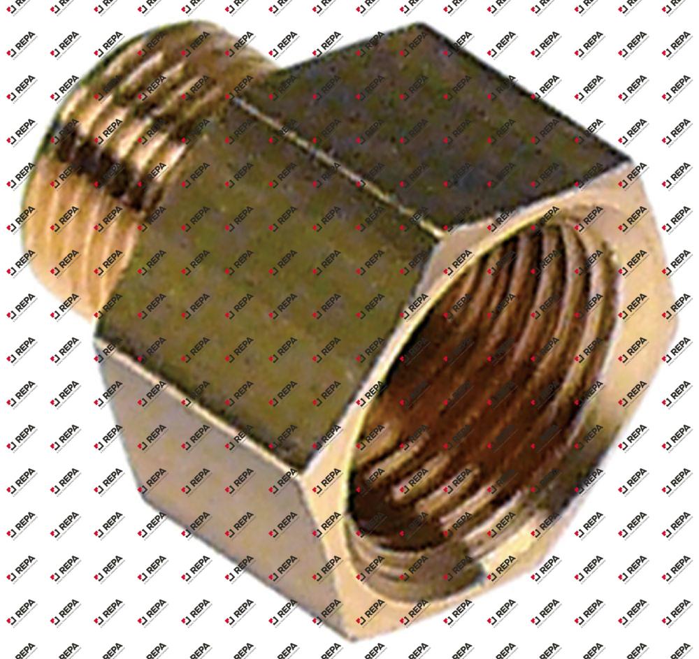 Reduzierung Gewinde 1/2" IG - 3/8" AG Messing