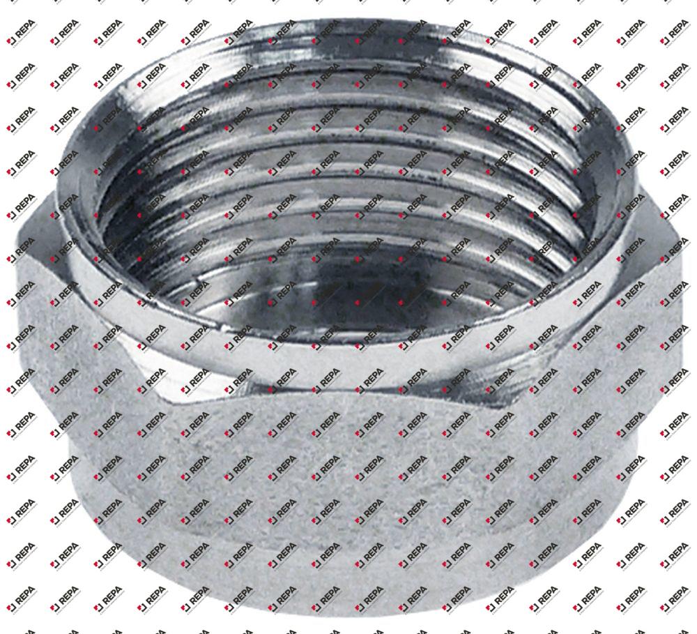 Überwurfmutter Gewinde 5/8" Messing vernickelt