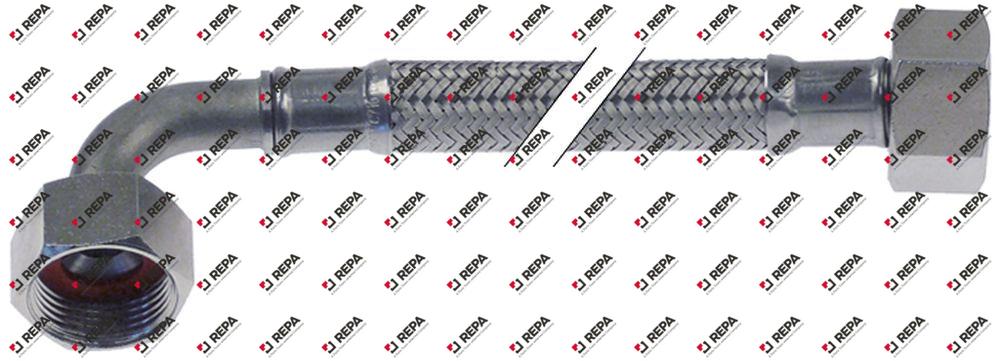 Flexschlauch CNS-Umflechtung gerade-gebogen DN10