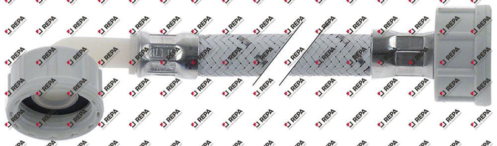 Zulaufschlauch CNS/Nylon gerade-gebogen DN10