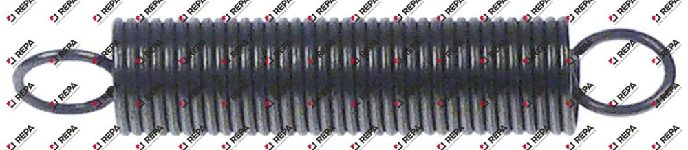 tension spring ø 7,5mm total length 42mm