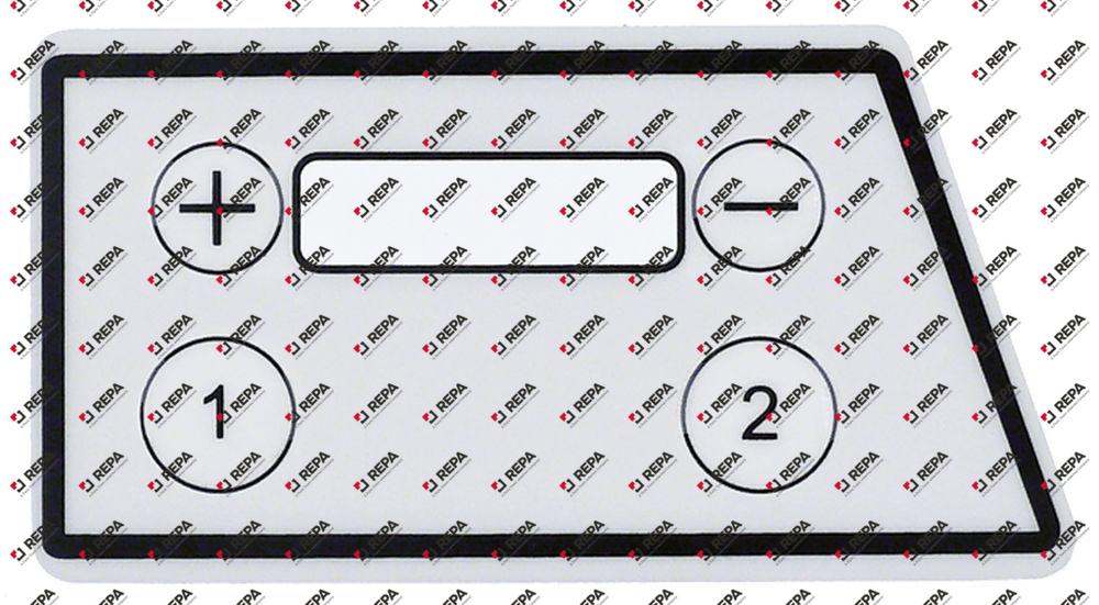 keypad foil L 90mm W 49mm buttons 4