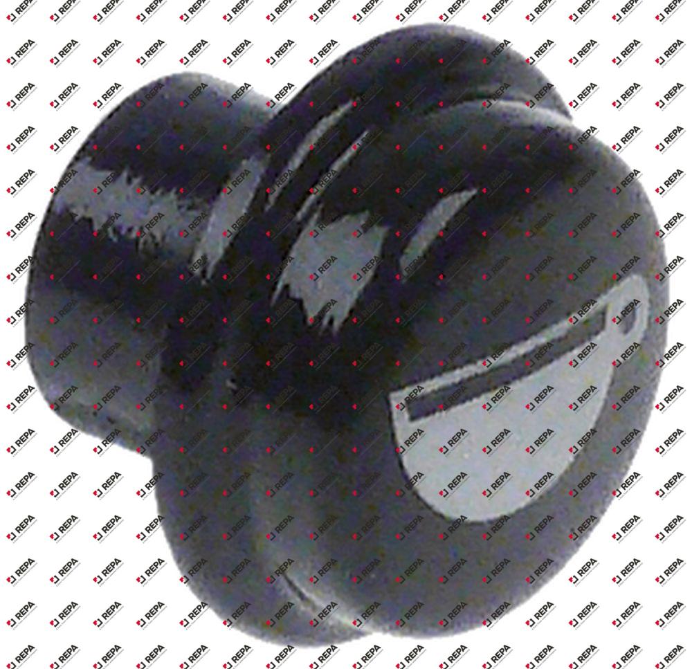 κουμπί πλαστικό ø 17mm μαύρο 1 μεγάλο φλιτζάνι στρογγυλό SANREMO