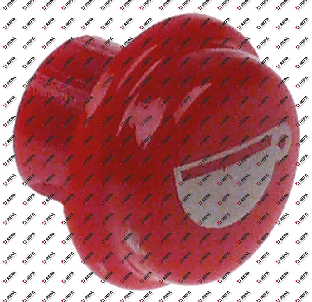 κουμπί πλαστικό ø 17mm κόκκινο 1 μεγάλο φλιτζάνι στρογγυλό SANREMO
