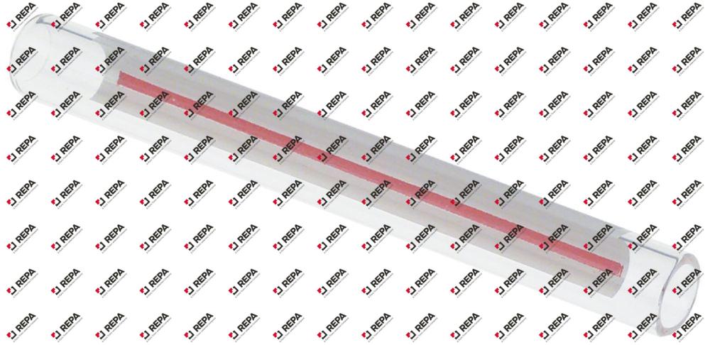 δείκτης στάθμης νερού ø 12mm H 107mm σήμανση λευκό/κόκκινο