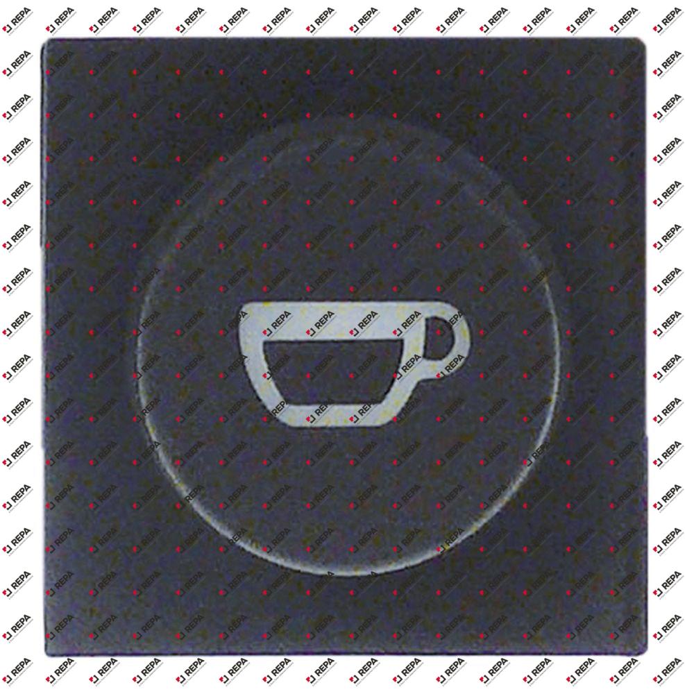 κουμπί ø 30mm καφέ Μ 43mm W 43mm καφές